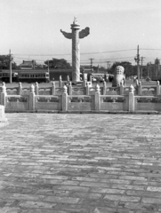 Kína, Peking, Tiananmen tér., 1959, Kina, villamos, Fortepan #45710