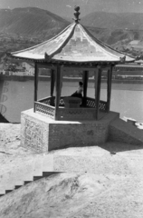 Kína, Lanzhou, Gansu tartomány, kilátás a Fehér Pagoda hegyéről a városra., 1959, Kina, Fortepan #45718