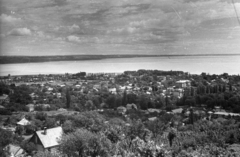 Magyarország, Balatonalmádi, kilátás a Wesselényi-kilátóból., 1958, Krasznai Gyula, tó, látkép, Fortepan #45781