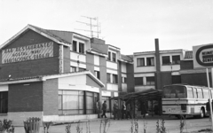 Spanyolország, Alcolea del Pinar, Hotel Mavi az A2-es főút mellett., 1977, Krasznai Gyula, autóbusz, szálloda, Fortepan #45846