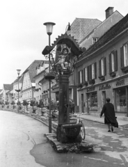 Ausztria, Kindberg, Hauptstrasse., 1972, Krasznai Gyula, szobor, Fortepan #45859