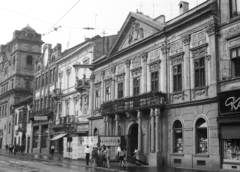 Szlovákia, Kassa, Fő utca (ulica Hlavná), régi városháza., 1967, Krasznai Gyula, Csehszlovákia, templom, utcakép, erkély, palota, középület, Langer János-terv, erkély ablak, Fortepan #46028