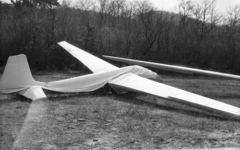 Hungary, Hármashatárhegy Airport, Budapest II., SZD-22C Mucha vitorlázó repülőgép., 1963, Mészáros Zoltán, airplane, airport, Polish brand, sailplane, Budapest, Fortepan #46442