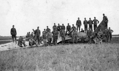 Lelőtt szovjet gyártmányú SB-2 típusú bombázó repülőgép., 1942, Csorba Dániel, közlekedés, keleti front, szovjet gyártmány, repülőgép, második világháború, járműroncs, Tupoljev-márka, Tupoljev SZB, Fortepan #46801