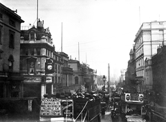 Egyesült Királyság, London, Whitehall a Trafalgar Square felé nézve., 1917, Vargha Zsuzsa, emlékmű, utcakép, emeletes autóbusz, William Railton-terv, Fortepan #47263