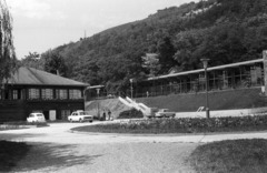 Hungary, Balatonkenese, MÁV gyermeküdülő (később Part Üdülő)., 1982, Nagy Gyula, Trabant-brand, resort, shore, automobile, Fortepan #50118