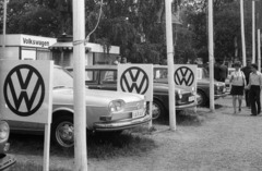 Magyarország, Városliget,Budapesti Nemzetközi Vásár, Budapest XIV., Volkswagen személygépkocsik., 1972, Nagy Gyula, német gyártmány, Volkswagen-márka, nemzetközi vásár, kiállítás, automobil, Volkswagen Typ3, Volkswagen Typ4, Budapest, Fortepan #50131