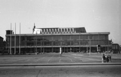 Németország, Drezda, Kulturpalast., 1970, Nagy Gyula, motorkerékpár, NDK, MZ ES250 Trophy, Fortepan #50169