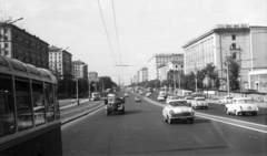 Oroszország, Moszkva, Mir sugárút., 1967, Nagy Gyula, Szovjetunió, forgalom, Tatra-márka, teherautó, utcakép, villamos, GAZ M21 Volga, tömegközlekedés, Tatra T3, Fortepan #50328