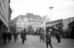 Németország, Lipcse, Markt., 1965, Nagy Gyula, NDK, Fortepan #50458