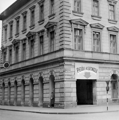 Hungary, Budapest IX., Ráday utca a Bakáts térnél., 1965, Fortepan, sign-board, movie theater, Budapest, Fortepan #5060