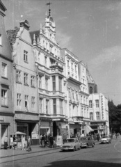 Németország, Rostock, Neuer Markt., 1962, Nagy Gyula, német gyártmány, Wartburg-márka, EMW-márka, NDK, EMW 340, Wartburg 311/312, Fortepan #50913