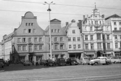 Németország, Rostock, Neuer Markt., 1962, Nagy Gyula, Trabant-márka, Opel-márka, NDK, automobil, Borgward-márka, Wartburg 311 Kombi, Fortepan #50914