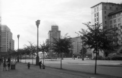 Németország, Berlin, Kelet-Berlin, Karl-Marx-Allee a Strausberger Platz felé nézve., 1962, Nagy Gyula, NDK, Kelet-Berlin, Fortepan #50924