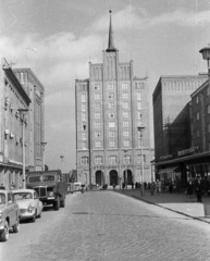 Németország, Rostock, Breite Strasse a Lange Strasse felé nézve., 1962, Nagy Gyula, teherautó, NDK, Fortepan #50957