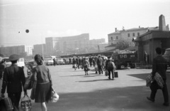 Oroszország, Moszkva, parkoló a Kijevi Pályaudvar előtt., 1967, Nagy Gyula, Szovjetunió, Fortepan #50986