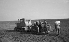 1959, Nagy Gyula, traktor, mezőgazdaság, vetőgép, Fortepan #51254