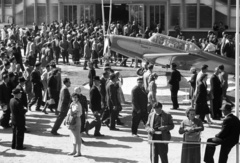 Csehország, Brno, Vásárváros, Brnói Nemzetközi Vásár, Zlin-226T Trener 6 repülőgép., 1959, Nagy Gyula, Csehszlovákia, csehszlovák gyártmány, repülőgép, életkép, nemzetközi vásár, Zlin-márka, Zlin Z-226, Fortepan #51340