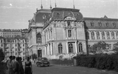 Czech Republik, Karlovy Vary, I. számú avagy Császárfürdő (Lázne I.,Císarské lázne)., 1956, Nagy Gyula, Czechoslovakia, Fellner and Helmer-design, thermal bath, health resort, Neo-Baroque-style, Fortepan #51400