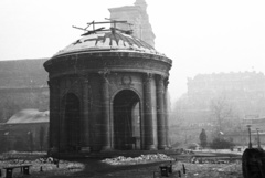 Hungary, Budapest V., Március 15. tér, Erzsébet királyné emlékművének csarnoka., 1955, Nagy Gyula, church, monument, Budapest, Fortepan #51453