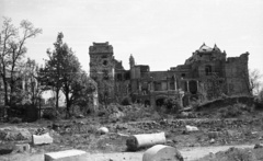 Magyarország, budai Vár, Budapest I., a József főherceg-palota romjai a Fehérvári kapu felől nézve., 1958, Nagy Gyula, háborús kár, épületkár, Budapest, Fortepan #51552