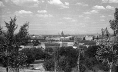 Magyarország, Tabán, Budapest I., kilátás a Szent István-bazilika felé., 1959, Nagy Gyula, Budapest, Fortepan #51628