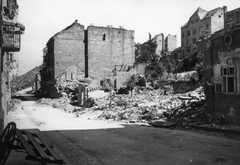 Hungary, Budapest I., Gellérthegy utca., 1945, Kramer István dr, Kunszt János, war damage, ruins, Budapest, Fortepan #52082