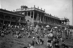 Magyarország, Városliget, Budapest XIV., Széchenyi fürdő., 1930, Fortepan, fürdőzés, gyógyfürdő, Budapest, neobarokk stílus, Czigler Gyöző-terv, Fortepan #52765