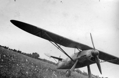 A Magyar Királyi Honvéd Légierő Focke-Wulf Fw-56 Stösser típusú vadásziskolagépe., 1943, Vargha Zsuzsa, német gyártmány, repülőgép, katonaság, MKHL, Focke-Wulf-márka, Focke-Wulf Fw 56, Fortepan #52957