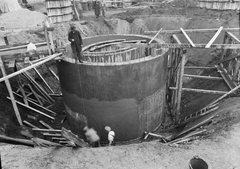 Magyarország, Budapest V., Kossuth Lajos tér, a metróépítés területe a tér déli részén., 1950, UVATERV, építkezés, Budapest, metróépítés, Fortepan #5308