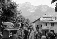 Austria, Birnbaum, Gasthof Edelweiss (később Edelweisshof)., 1936, Romák Éva, excursion, mountain, automobile, pub, Fortepan #53201