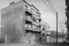 Magyarország, Budapest XII., Szamos utca., 1959, UVATERV, légvezeték, lámpaoszlop, Budapest, Funkcionalizmus, Platschek Imre-terv, Fortepan #5340