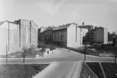 Magyarország, Budapest I., Várfok utca - Vérmező út kereszteződése., 1957, UVATERV, utcakép, tűzfal, Budapest, Fortepan #5342