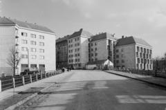 Magyarország, Budapest I., Várfok utca., 1960, UVATERV, korlát, teherautó, utcakép, Budapest, Benkhard Ágost-terv, Fortepan #5343