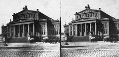 Németország, Berlin, Gendarmenmarkt, Konzerthaus (Schauspielhaus)., 1900, Fortepan, középület, sztereófotó, Karl Friedrich Schinkel-terv, Fortepan #53481