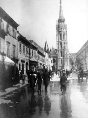 Magyarország, budai Vár, Budapest I., Szentháromság utca, Mátyás-templom., 1914, Szabó Lóránt, templom, Budapest, Fortepan #53613