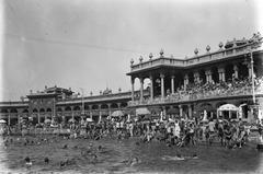 Magyarország, Városliget, Budapest XIV., Széchenyi fürdő., 1931, Szabó Lóránt, fürdőzés, gyógyfürdő, Budapest, neobarokk stílus, Czigler Gyöző-terv, Fortepan #53649