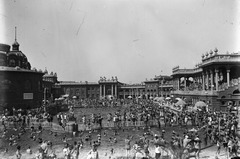 Magyarország, Városliget, Budapest XIV., Széchenyi fürdő., 1931, Szabó Lóránt, fürdőzés, gyógyfürdő, Budapest, neobarokk stílus, Czigler Gyöző-terv, Fortepan #53650