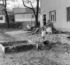 1959, Zsanda Zsolt, Vajszada Károly, baby carriage, Fortepan #53802