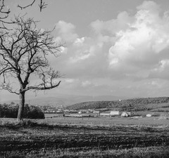 Slovakia, Poltár, látkép a város felé nézve., 1959, Zsanda Zsolt, Vajszada Károly, Czechoslovakia, landscape, view, Fortepan #53810