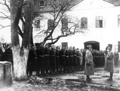 1916, Urbán gyűjtemény, First World War, soldier, salute, standing at attention, Fortepan #54307