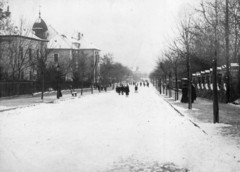 Hungary, Budapest II., Rómer Flóris (Zárda) utca a Szemlőhegy utca felől nézve., 1909, Magyar Bálint, winter, snow, Budapest, Fortepan #55297