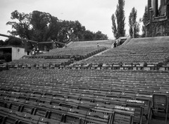 Magyarország, Margitsziget, Budapest, Szabadtéri Színpad., 1937, Magyar Bálint, színház, szék, szabadtéri színpad, Fortepan #55511