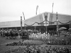 Hollandia, Vogelenzang, 5. Nemzetközi Cserkész Világtalálkozó (Jamboree)., 1937, Magyar Bálint, zászló, vendéglő, cserkész, Fortepan #55759