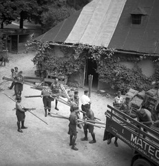 1937, Magyar Bálint, életkép, cserkész, szállítás, rakodás, MATEOSZ-szervezet, Fortepan #55765