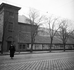 Magyarország, Horváth-kert, Budapest I., Krisztina körút, Budai Színkör., 1937, Magyar Bálint, plakát, utcakép, életkép, színház, lámpaoszlop, Budapest, Fortepan #55778