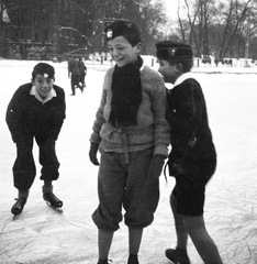 Hungary, Budapest XIV., Műjégpálya., 1935, Magyar Bálint, winter, skating, Budapest, Fortepan #55923