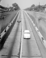 Magyarország, Budapest XVIII., a Ferihegyi repülőtérre vezető gyorsforgalmi út., 1968, Fortepan, Skoda Octavia, Budapest, Fortepan #5610