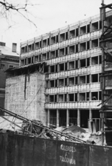 Magyarország, Budapest VIII., Pollack Mihály tér 10. Épül a Magyar Rádió székháza., 1967, Rádió és Televízió Újság, építkezés, Budapest, Magyar Rádió, Fortepan #56231