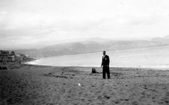 Spanyolország,Kanári-szigetek, Las Palmas de la Gran Canaria, Las Canteras strand., 1934, Balassa Péter, tengerpart, Fortepan #56758